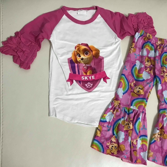 Paw patrol Skye cute pink pants set - Picture 2 of 7